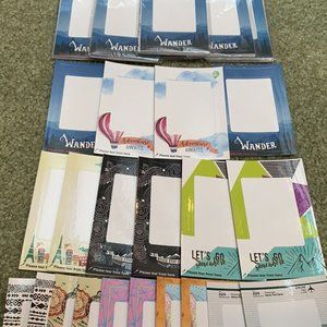 10 New Sealed Packs (20 Per) Fuji Instax Sticker Frame Borders Mini Instax Photo